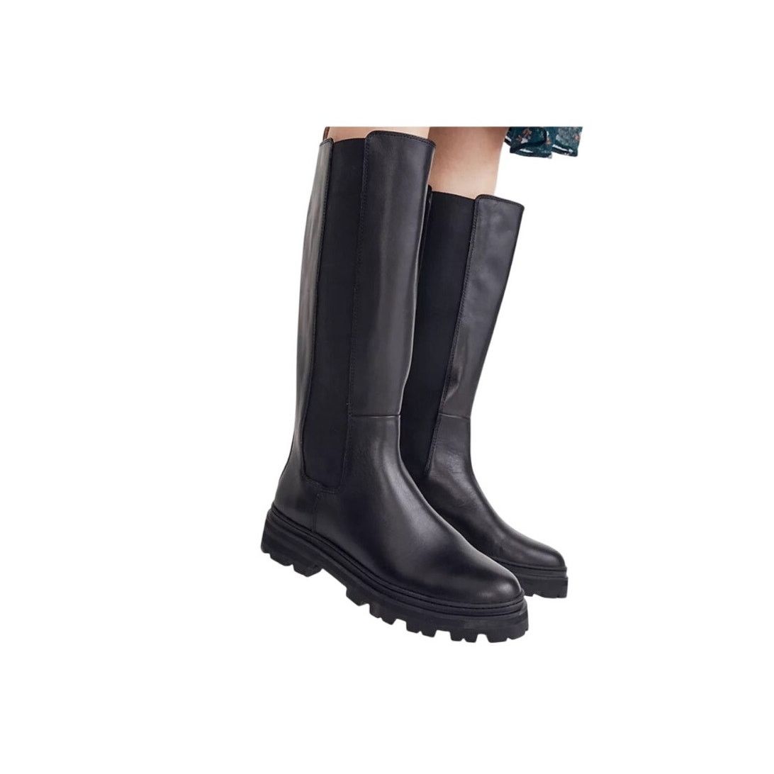 Madewell Madewell Tall Lugsole Pull-On Boots NIB Black Leather S 6 Size US 6 / IT 36 - 1 Thumbnail