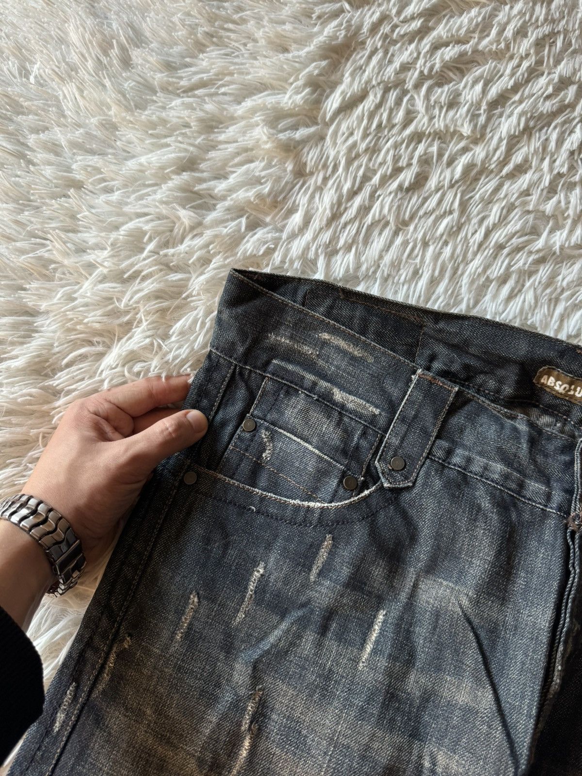 If Six Was Nine × Japanese Brand × Vintage Japanese Vintage Washed Wide Flare Distressed Denim Jeans Size US 33 - 11 Thumbnail