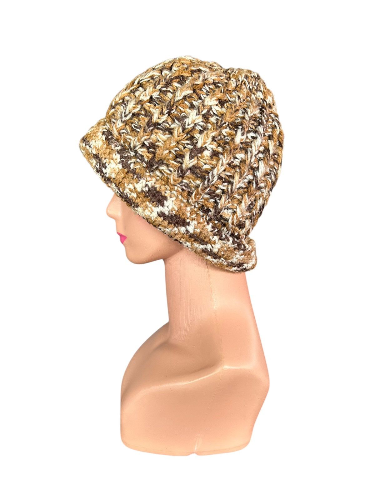 Japanese Brand × Kapital × Vintage Crochet Knitted Handmade Beanie Hats Size ONE SIZE - 3 Thumbnail