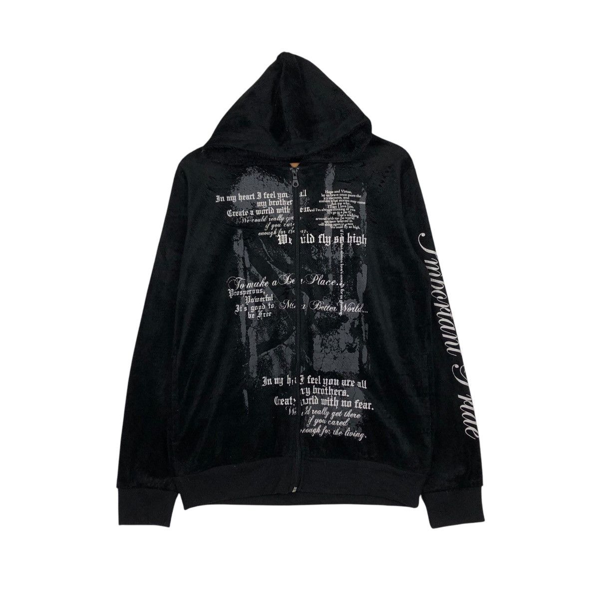 Hysteric Glamour 📌Rich Black Hoodie Zipper Jacket Spinash Punk Design Size US L / EU 52-54 / 3 - 2 Thumbnail