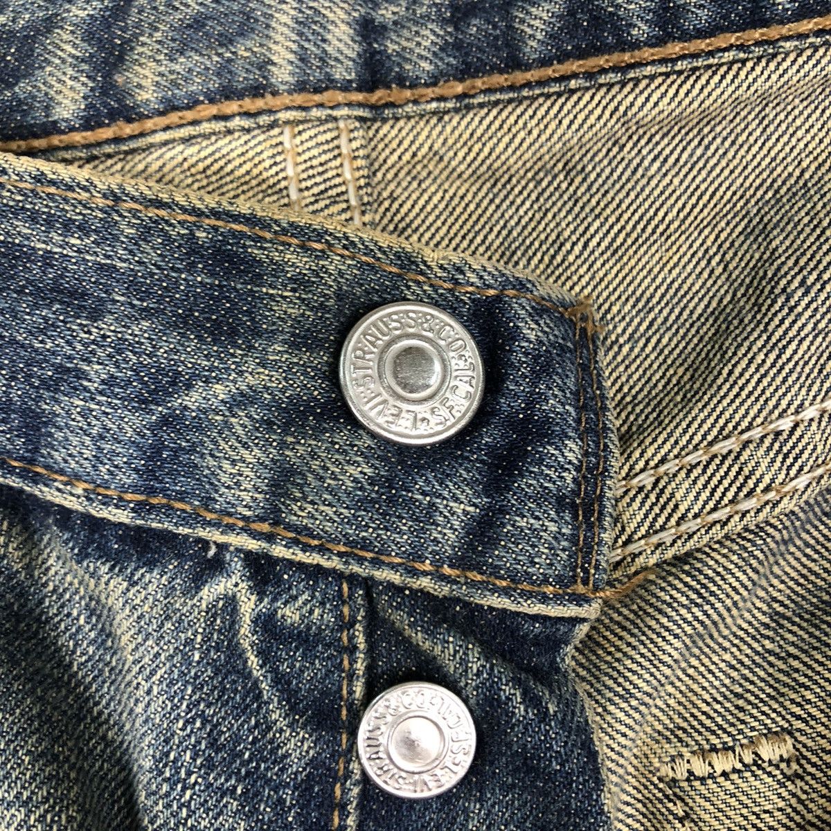 Levi's 🔥Vintage Distressed Denim Rusty Levi’s 501 Travis Scott Size US 30 / EU 46 - 17 Thumbnail