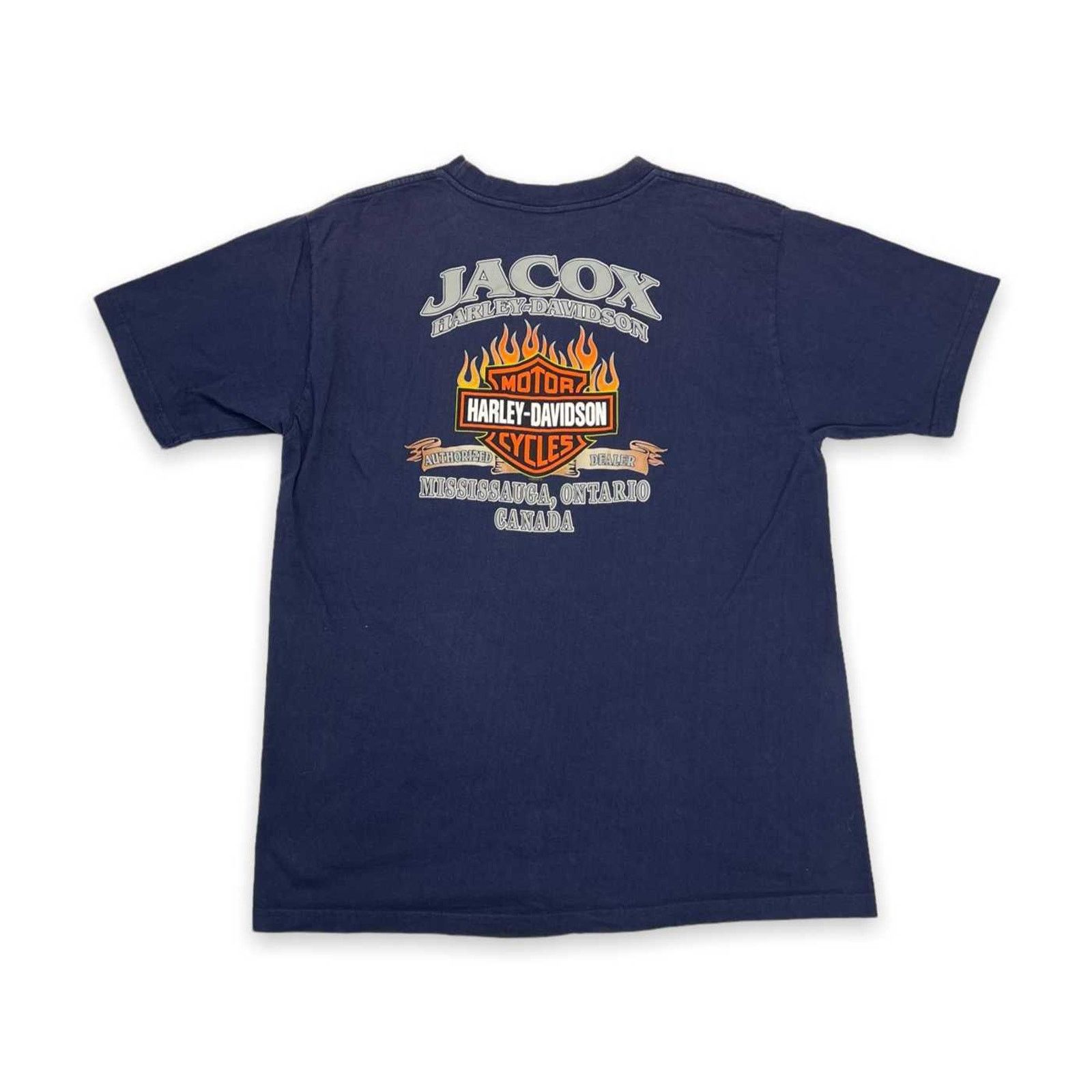 Harley Davidson × Vintage Vintage 2002 Harley Davidson T Shirt Graphic Motorcycle Tee Size US XL / EU 56 / 4 - 4 Thumbnail