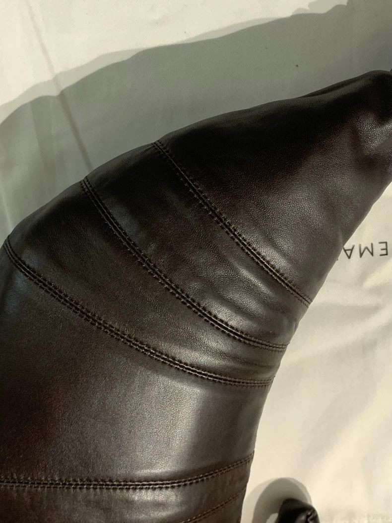Lemaire Lemaire dark chocolate color small size lamb leather horn Size ONE SIZE - 7 Thumbnail