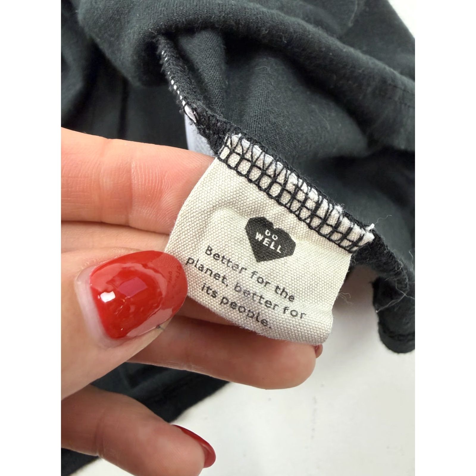 Madewell Madewell Shirt Womens XS Black 3/4 Balloon Sleeve Crewneck Jersey Knit Basic Top Size XS / US 0-2 / IT 36-38 - 4 Thumbnail