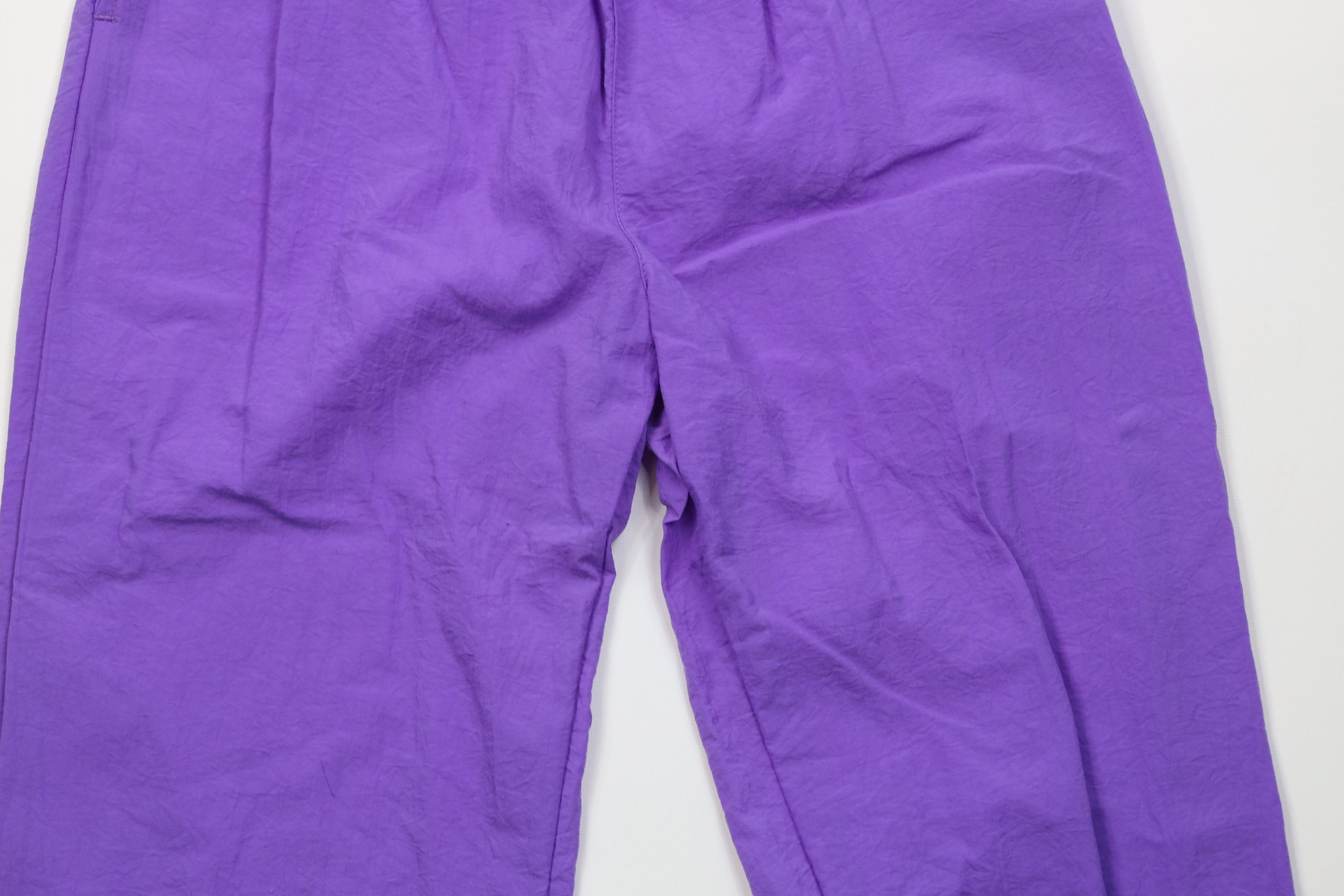 Vintage Vintage 90s Streetwear Windbreaker Joggers Pants Purple Size 26" / US 2 / IT 38 - 3 Thumbnail