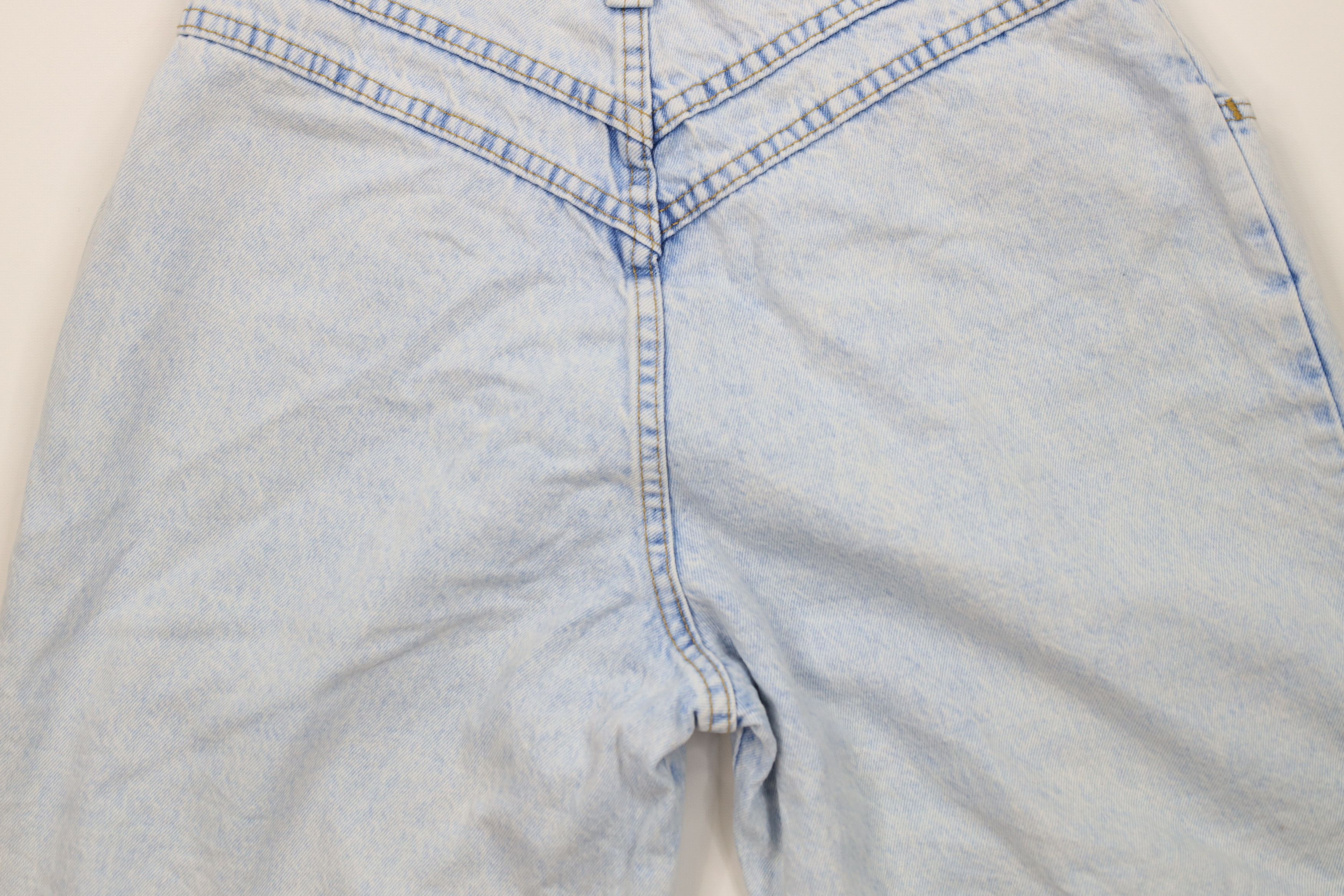 Lee Vintage 80s 90s Lee Wash High Waisted Denim Shorts Blue USA Size 32" / US 10 / IT 46 - 13 Thumbnail