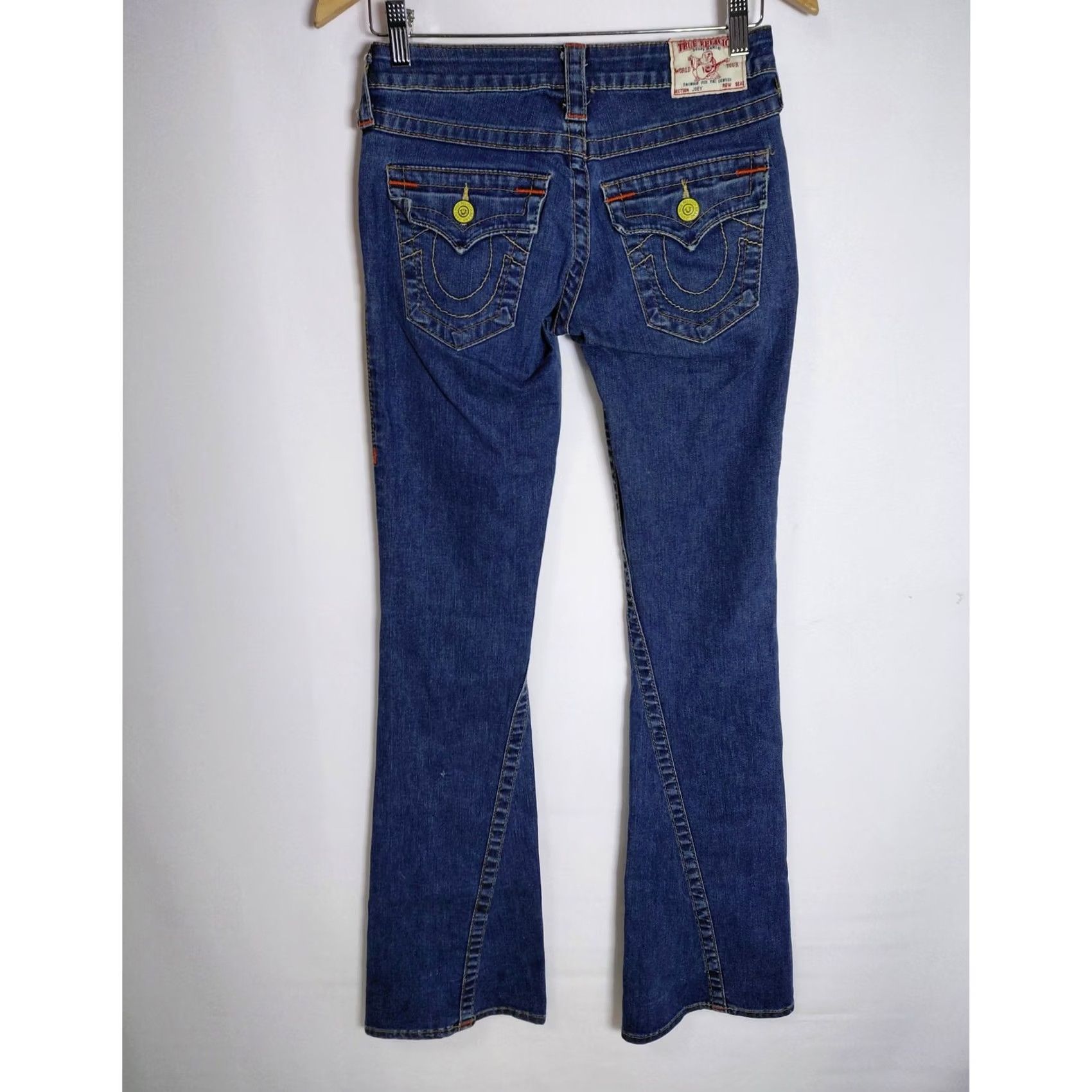 True Religion VINTAGE True Religion Jeans Denim Blue Solid Women Size 25 Jeans Bootcut Mid Rise Regular Stretch Button Logo 811 J Brand 811 Size 42" / US 20 - 2 Thumbnail