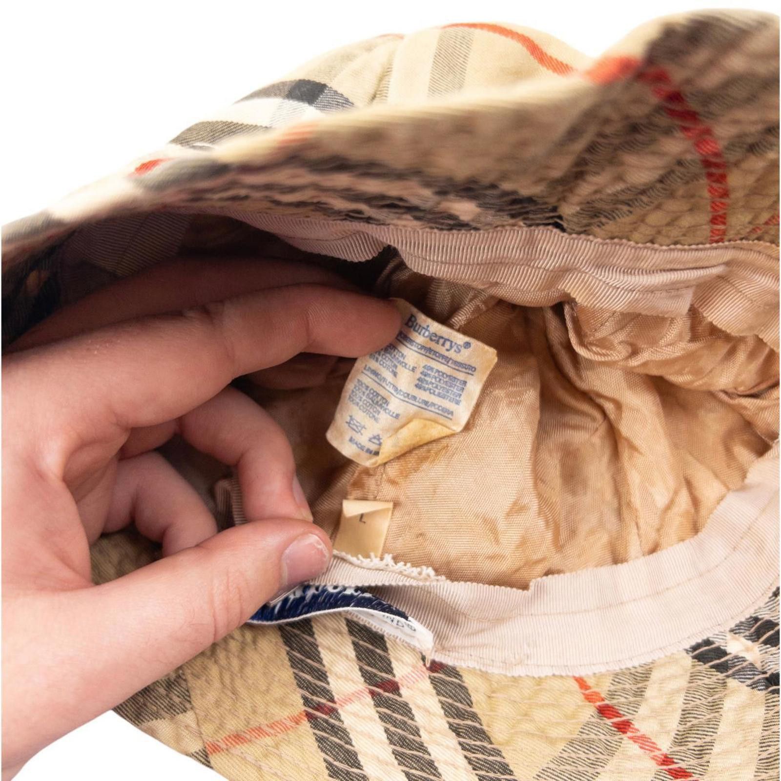 Burberry Vintage Burberry Nova Check Bucket Hat Size L Size ONE SIZE - 4 Thumbnail