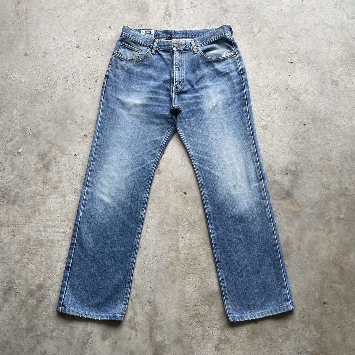 Edwin Vintage Edwin 403 Jeans Faded Denim Pants W33x29.5 Size US 33 - 1 Thumbnail