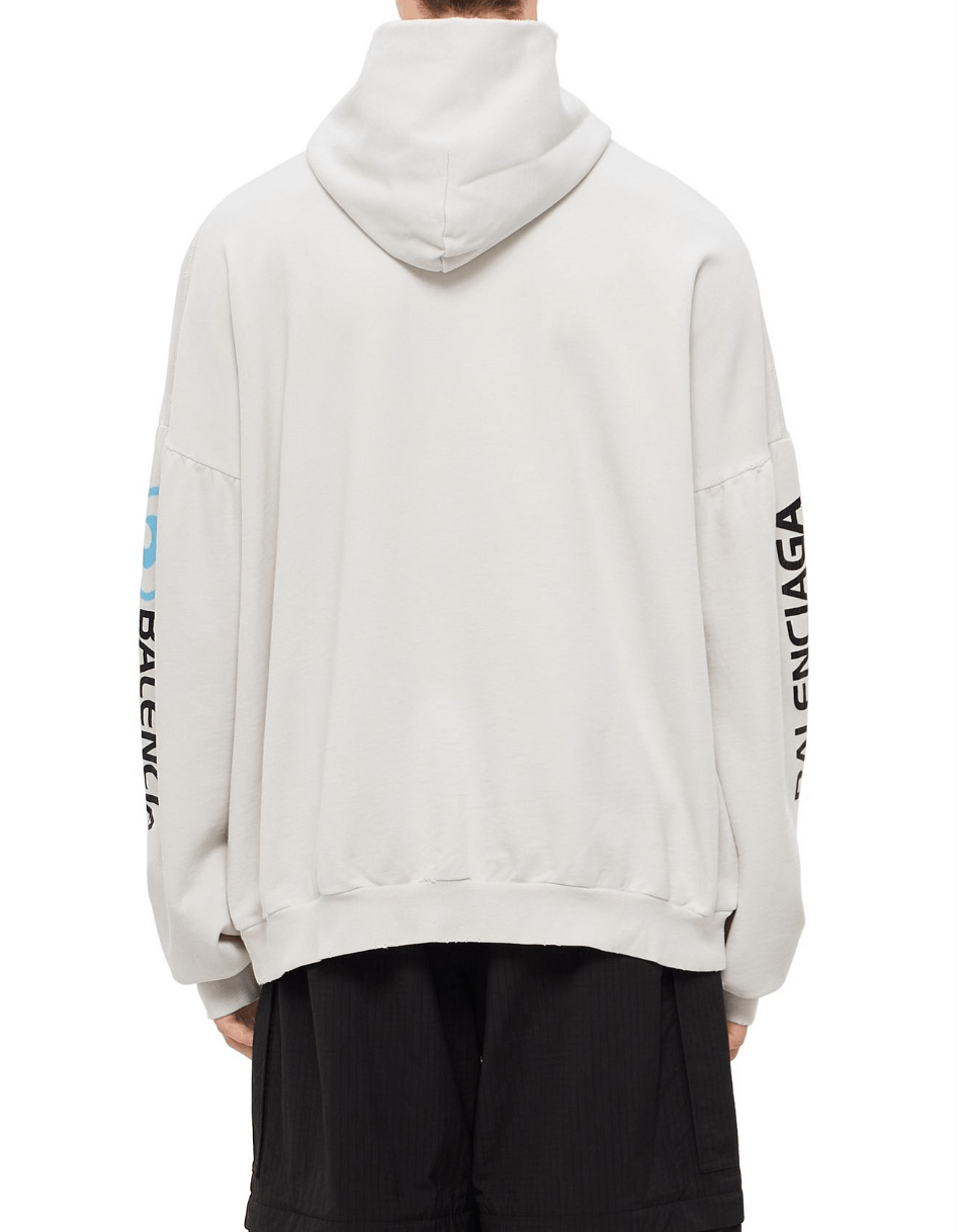 Balenciaga Balenciaga Surfer Cracked Moleton Hoodie Size US L / EU 52-54 / 3 - 2 Thumbnail