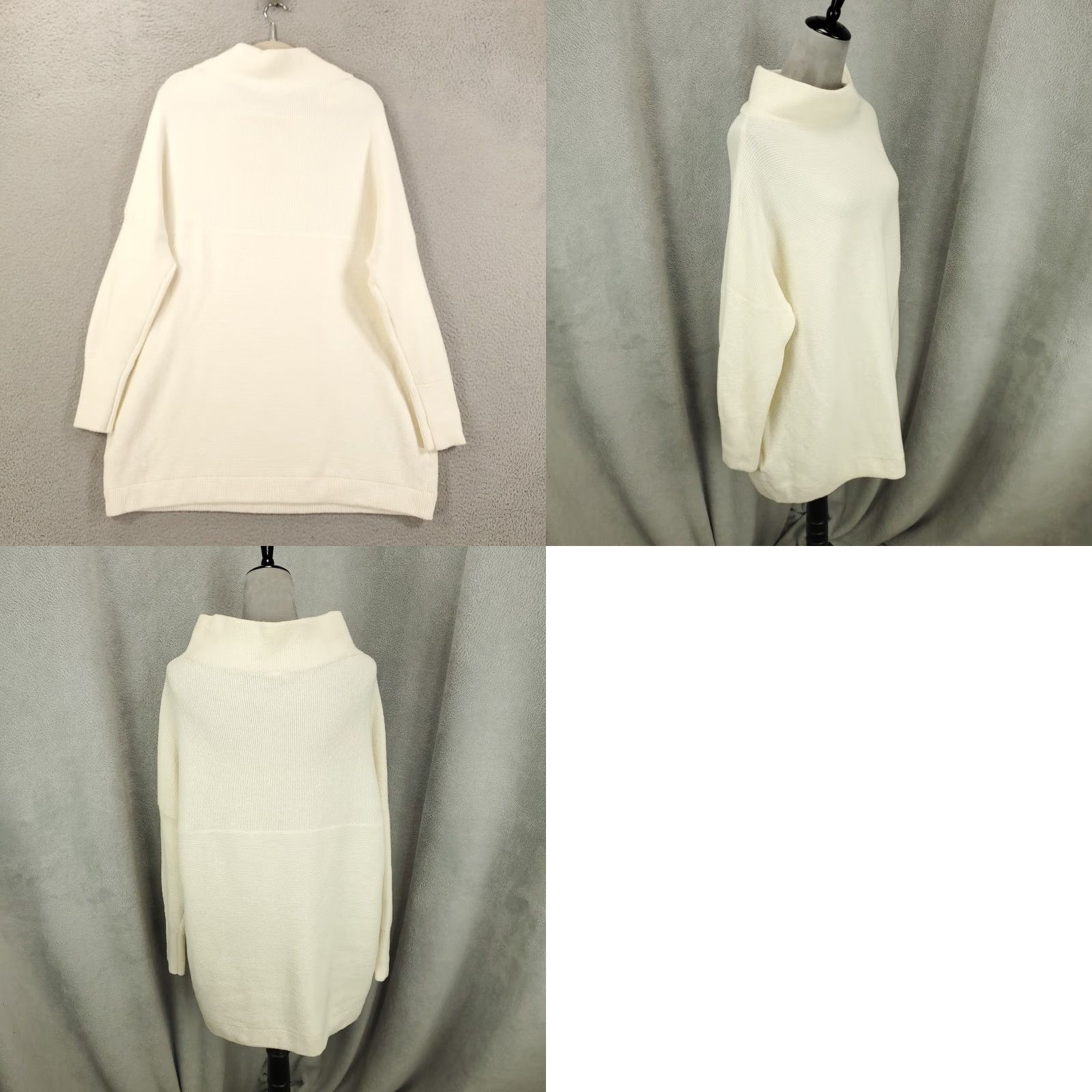 Free People Free People Womens Pullover Sweater Turtleneck White Oversized Casual Knit Long Sleeve M Womens Size M / US 6-8 / IT 42-44 - 8 Thumbnail