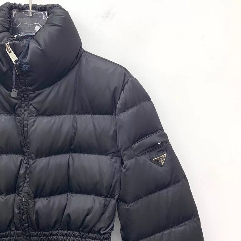 Prada Prada Black triangle stand-up collar zipper long-sleeved w Size XS / US 0-2 / IT 36-38 - 3 Thumbnail