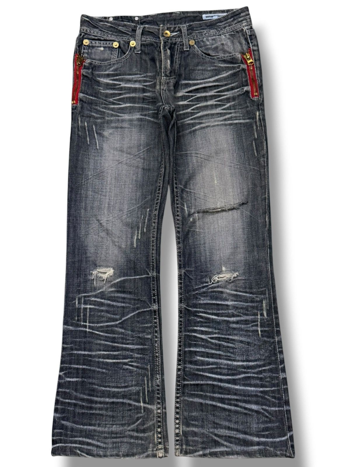 semanticdesign Vintage Semantic Design Japan Denim Jeans | Slim Bootcut W29 Size US 29 - 2 Thumbnail