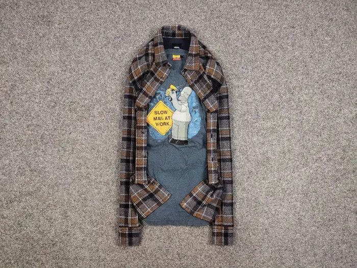 Vintage Vintage Flannel Shirt Travis Scott Style Y2K Style Size US XL / EU 56 / 4 - 1 Thumbnail