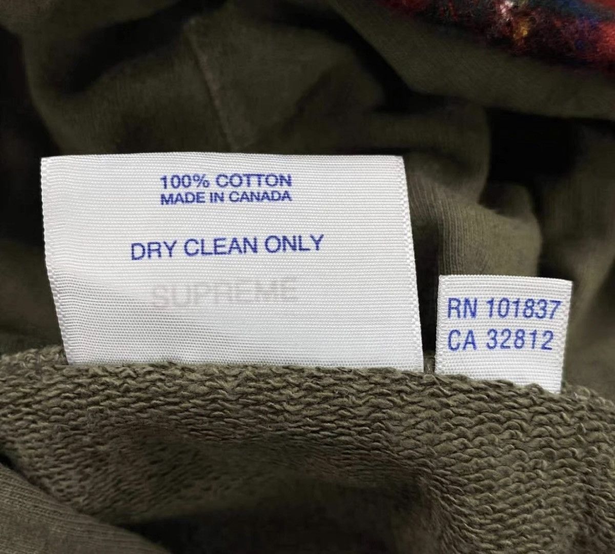Comme des Garcons Supreme cdg Olive hooded sweatershirt Size US L / EU 52-54 / 3 - 6 Thumbnail