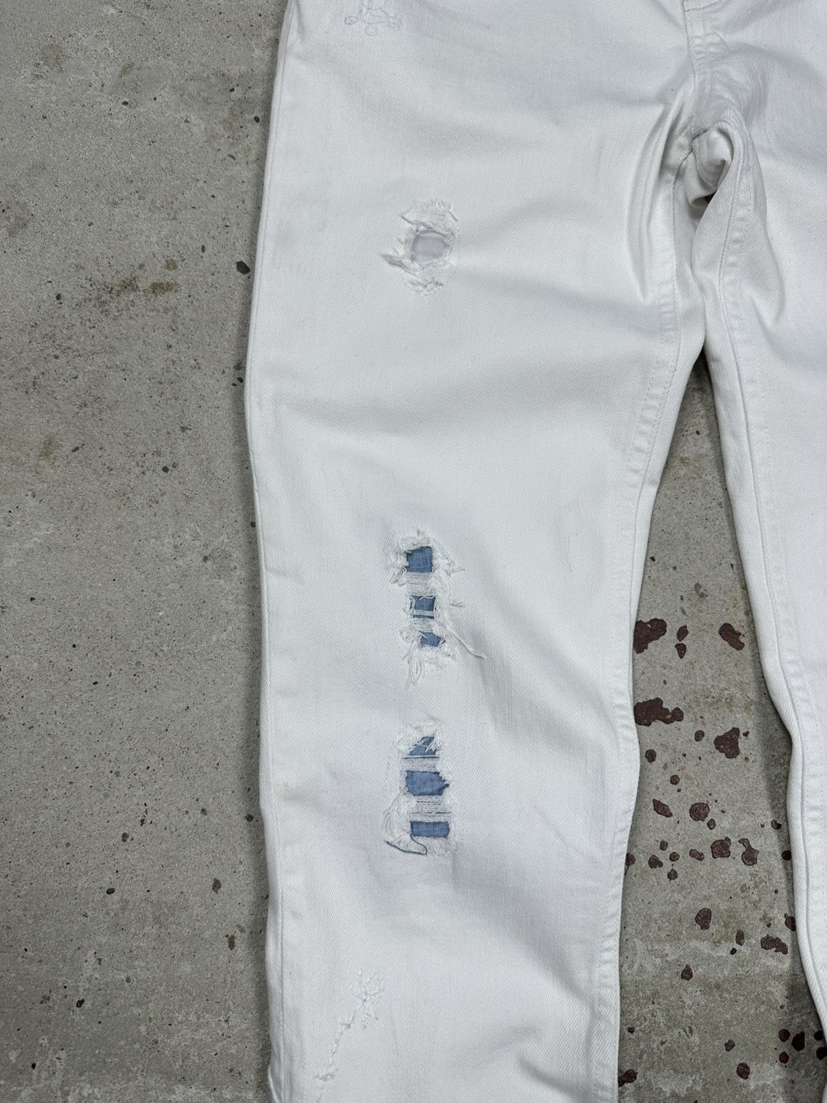 Polo Ralph Lauren × Vintage Vintage Y2K Ralph Lauren Reworked Patched Denim Pants Jeans Size US 27 - 5 Thumbnail