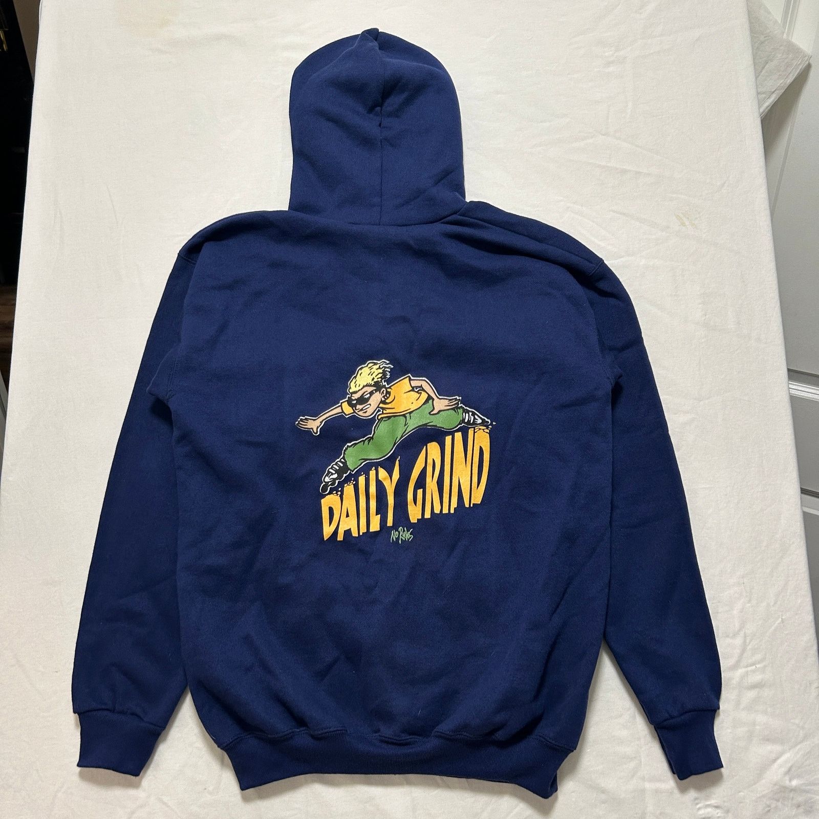 Other 90's No Rules Daily Grind Y2K Zip Up Hoodie Navy Blue XL Size US XL / EU 56 / 4 - 3 Thumbnail