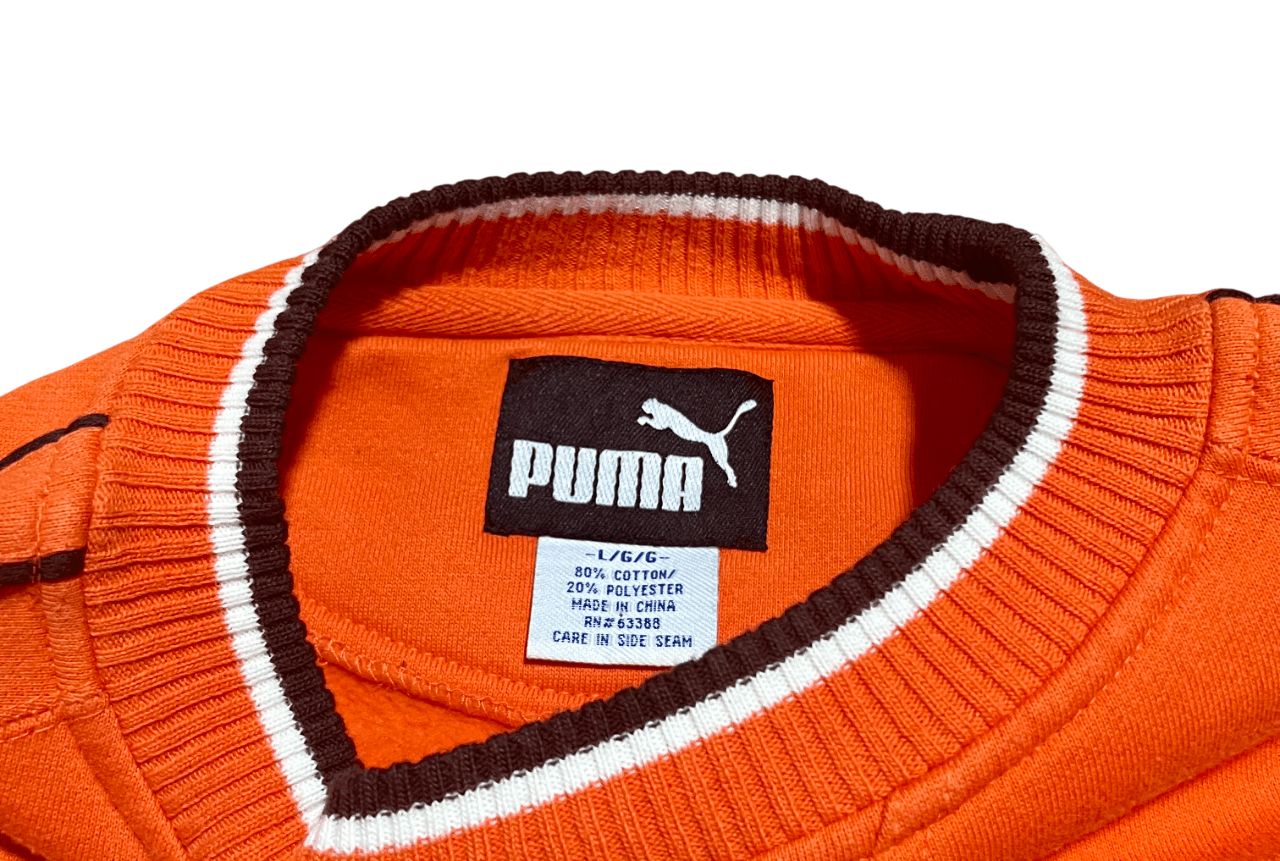 Puma Cleveland Browns Puma 90s Vintage Crew Neck Sweatshirt Size US L / EU 52-54 / 3 - 3 Thumbnail