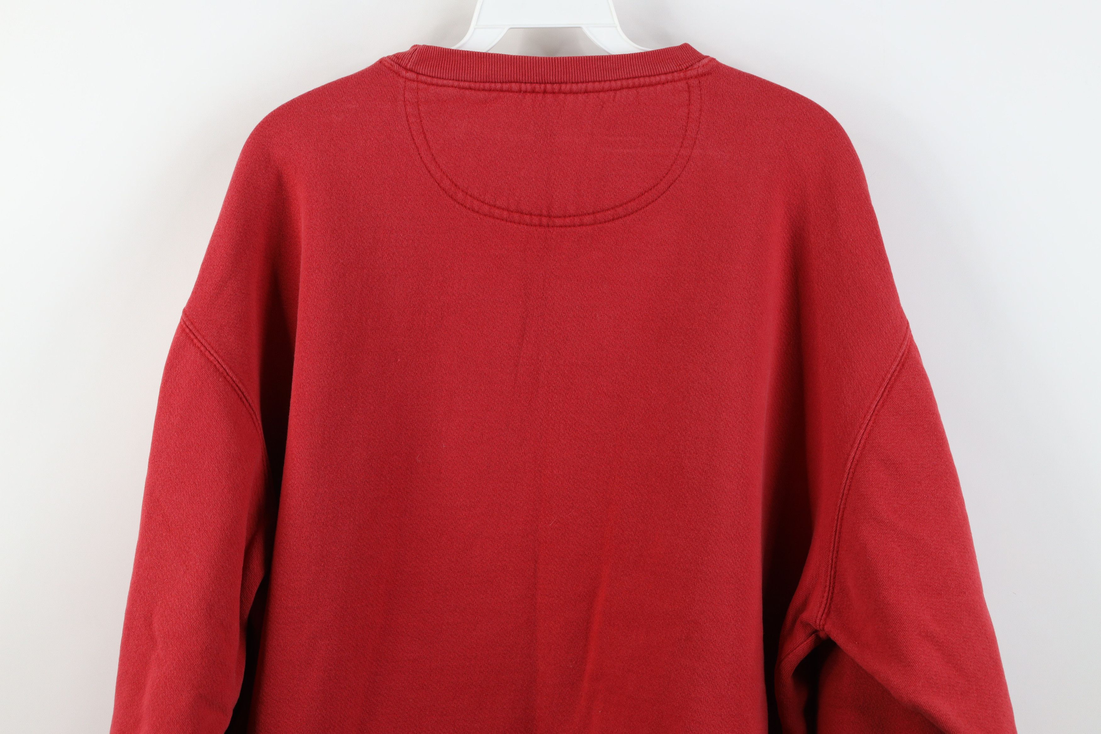 Aeropostale Vintage 90s Y2K Aeropostale Spell Heavyweight Sweatshirt Red Size US XL / EU 56 / 4 - 14 Thumbnail
