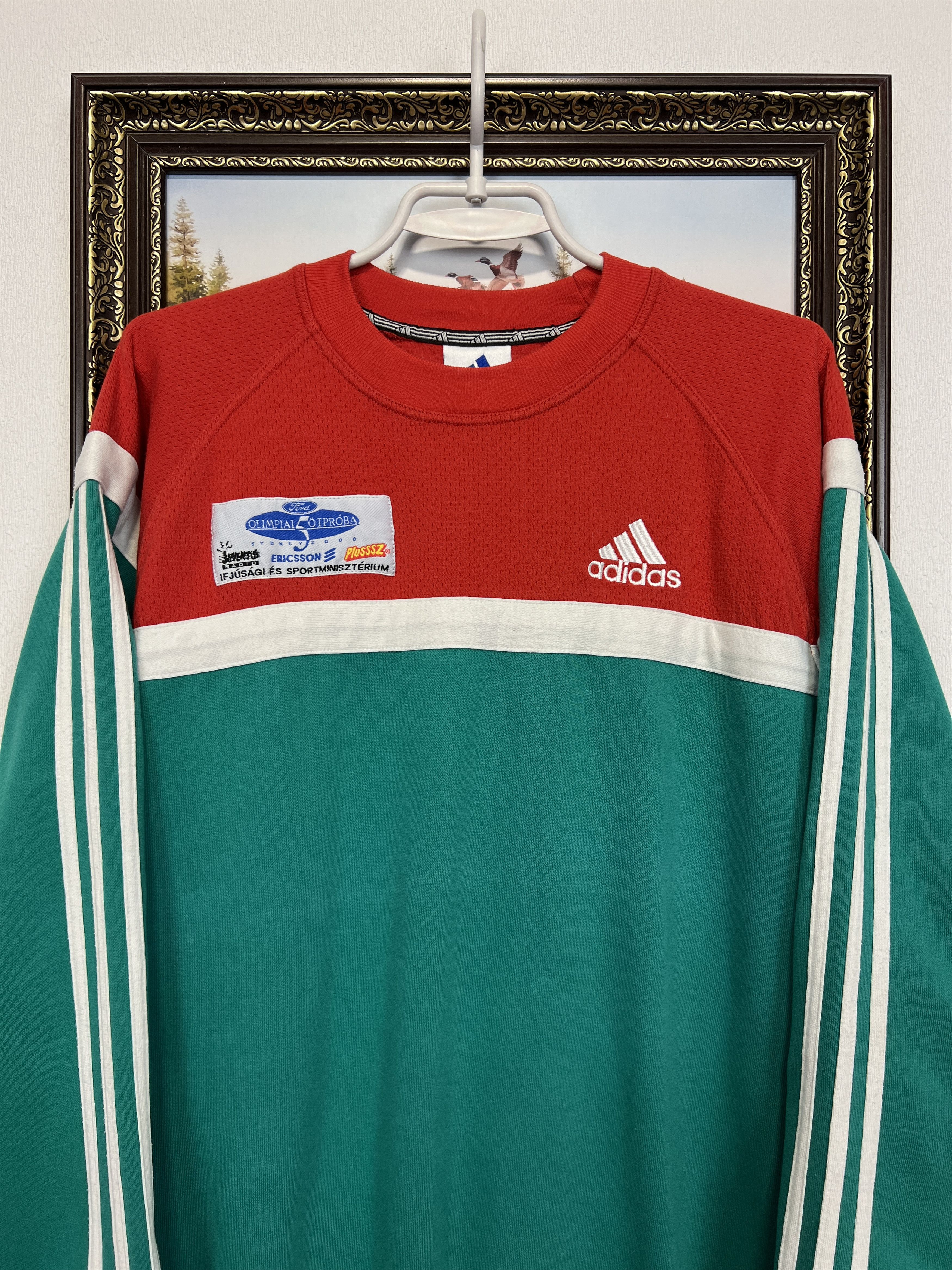 Adidas Vintage Hungary Football Sweatshirt Crewneck Player Issue Size US M / EU 48-50 / 2 - 2 Thumbnail