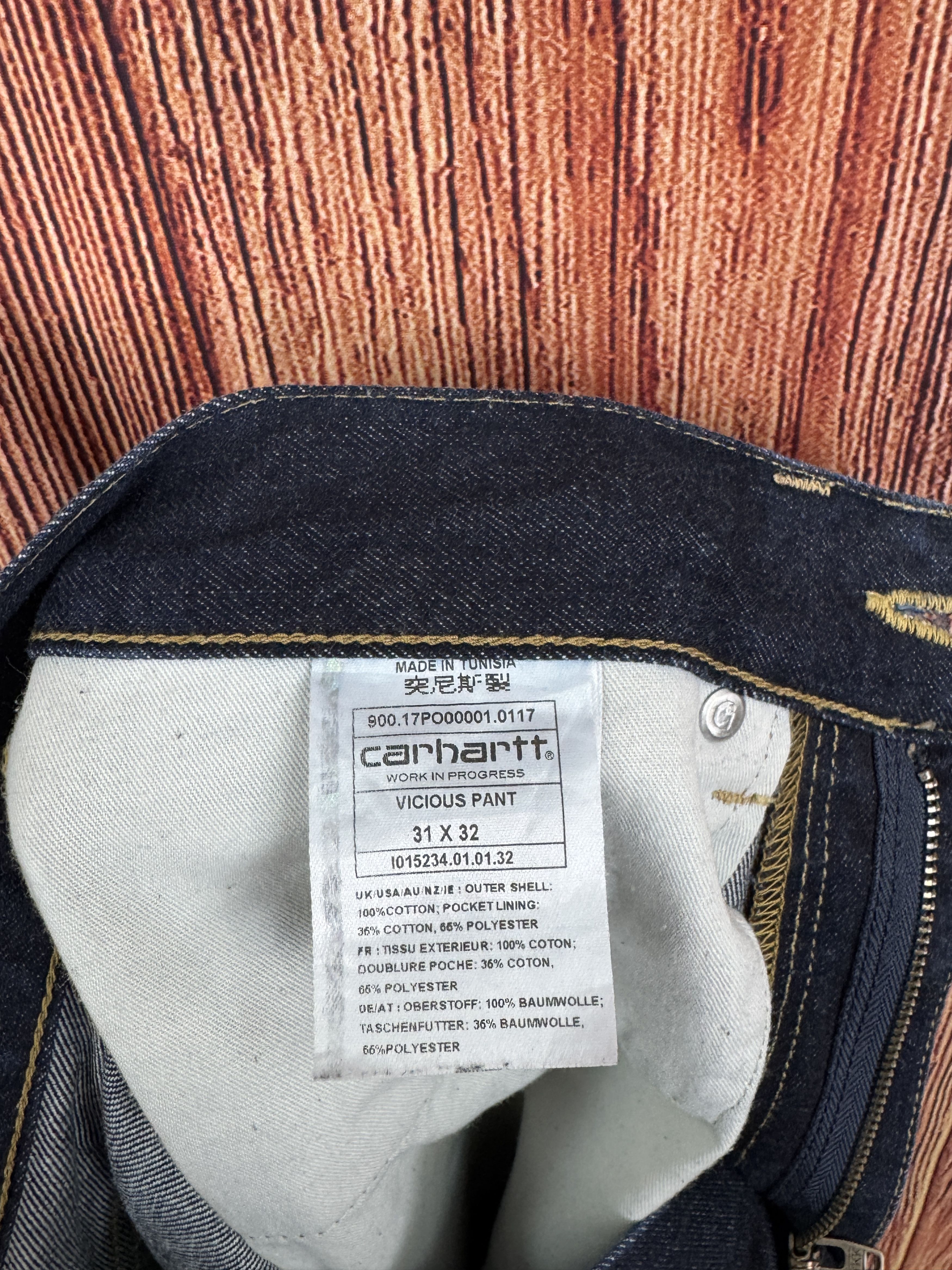 Carhartt Wip Carhartt WIP Vicious Denim Jeans Pant W31 L32 Size US 31 - 9 Thumbnail