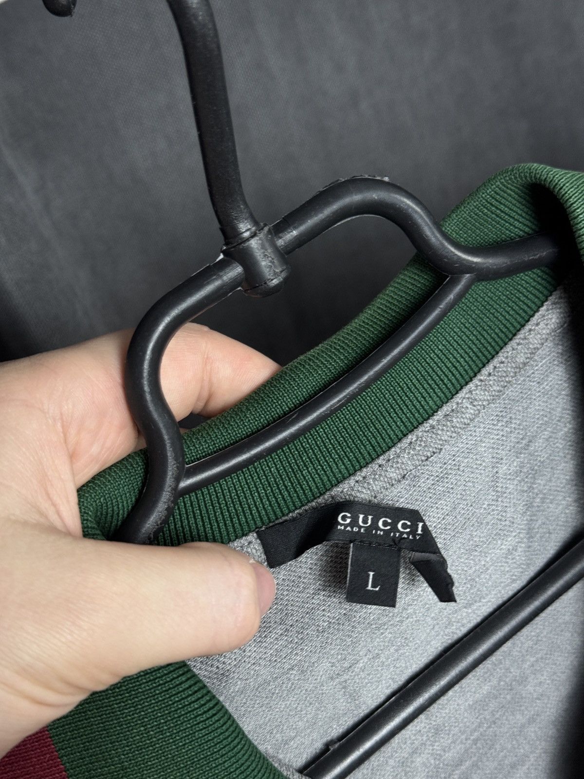 Gucci Polo Shirt with Signature Green and Red Web Collar