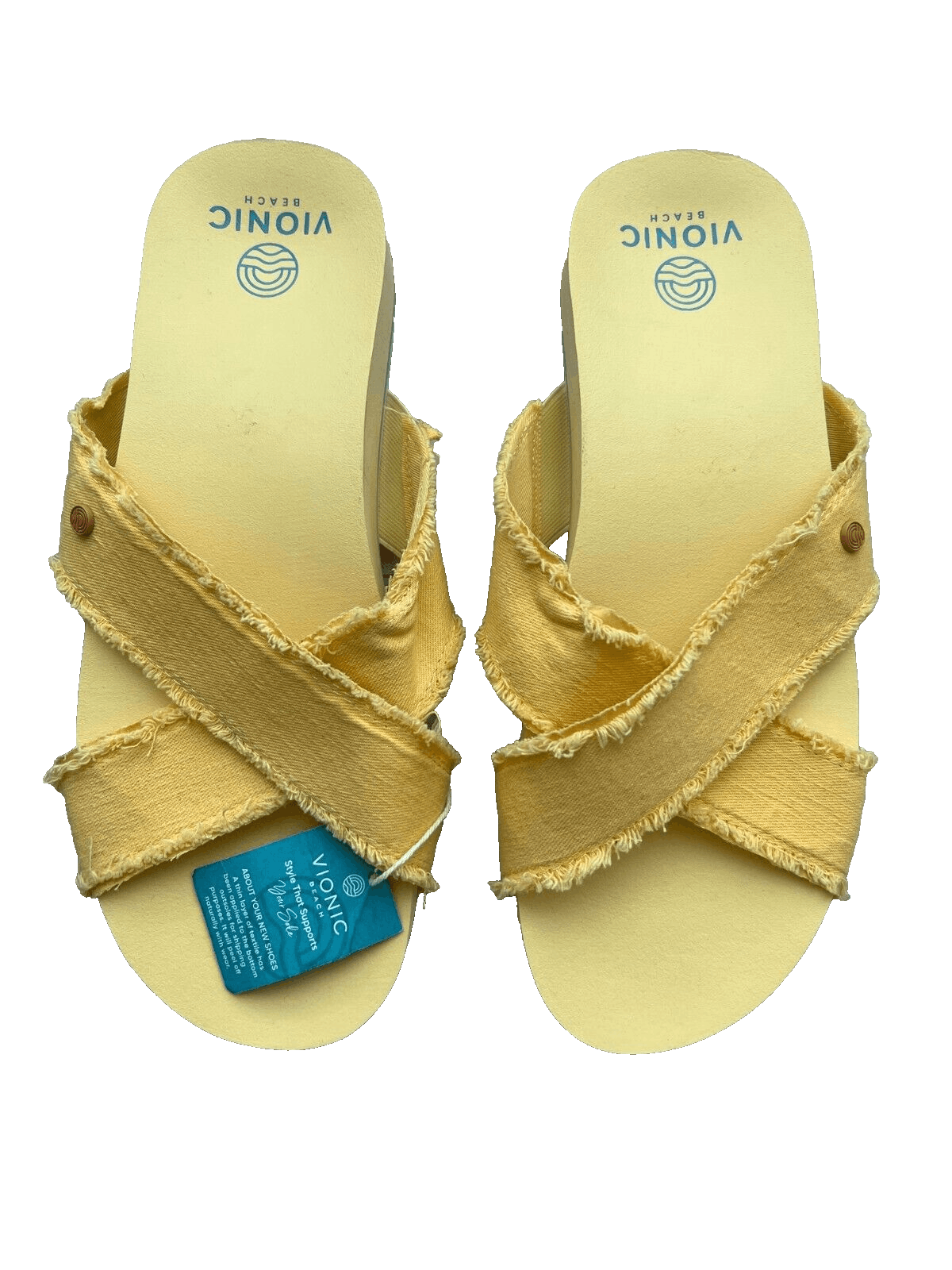 Vionic Vionic Boardwalk Panama Sandals Sun Yellow ( 10 ) Size US 10 / IT 40 - 2 Thumbnail