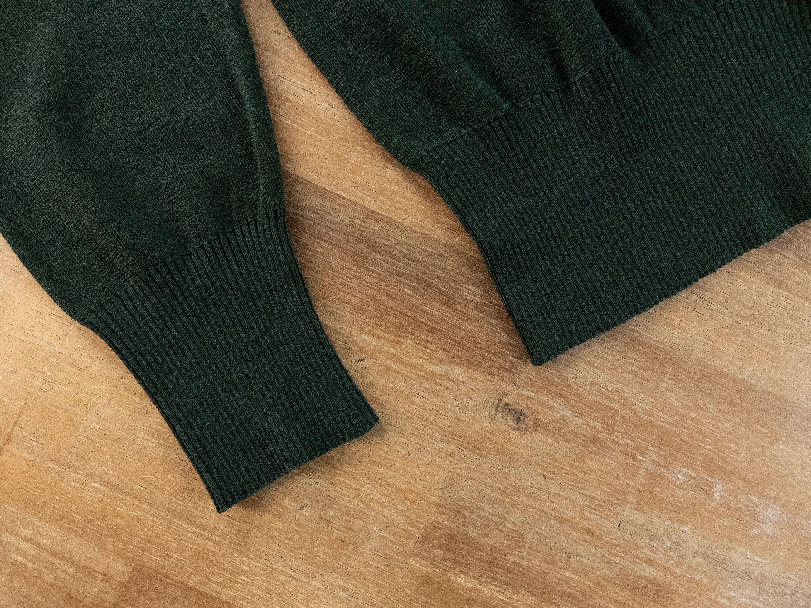Burberry BURBERRY solid ivy green straight fit wool sweater Medium Size US M / EU 48-50 / 2 - 9 Thumbnail