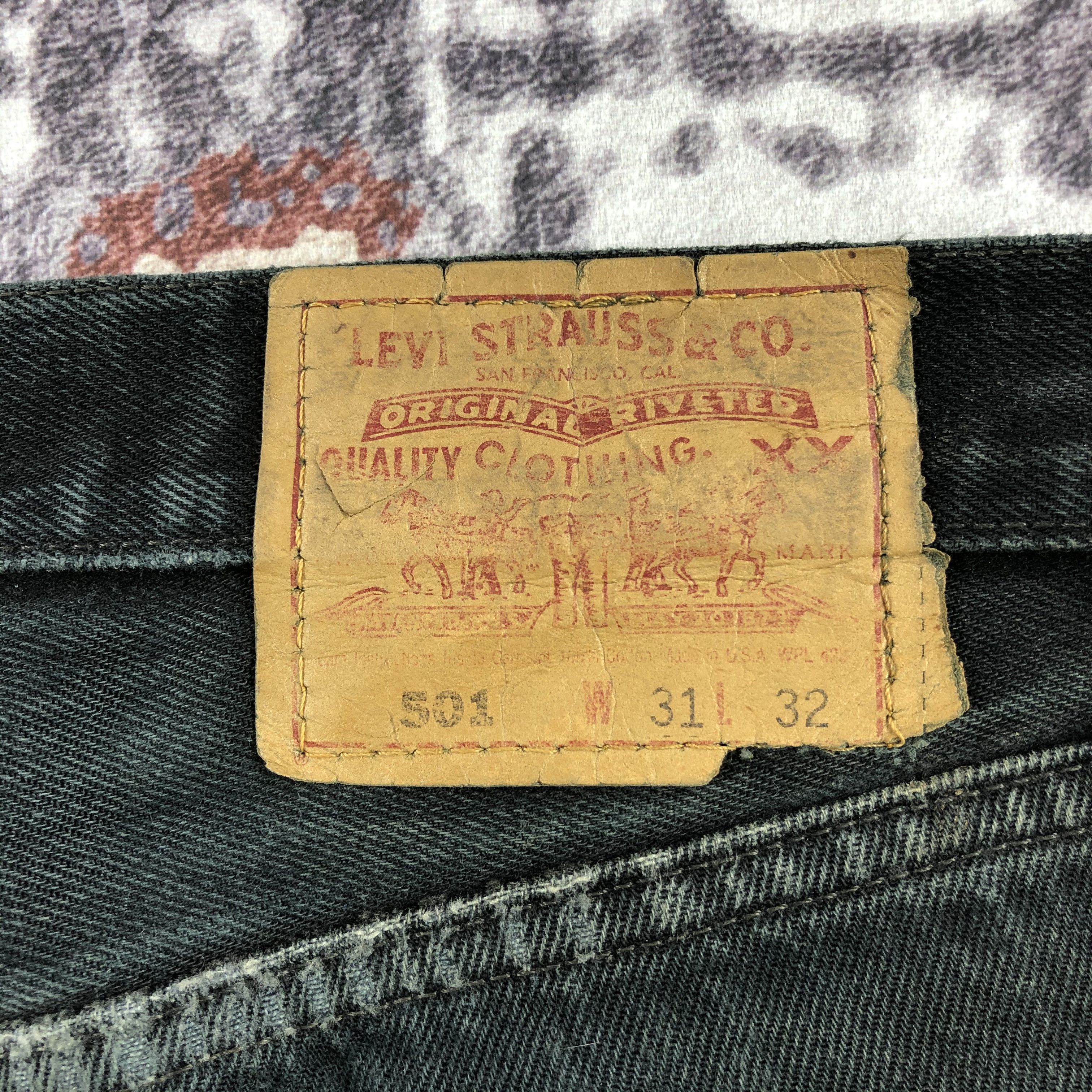 Levi's Vintage 90s Levis 501 Earth Tone Jeans-JM2340 Size US 32 / EU 48 - 6 Thumbnail