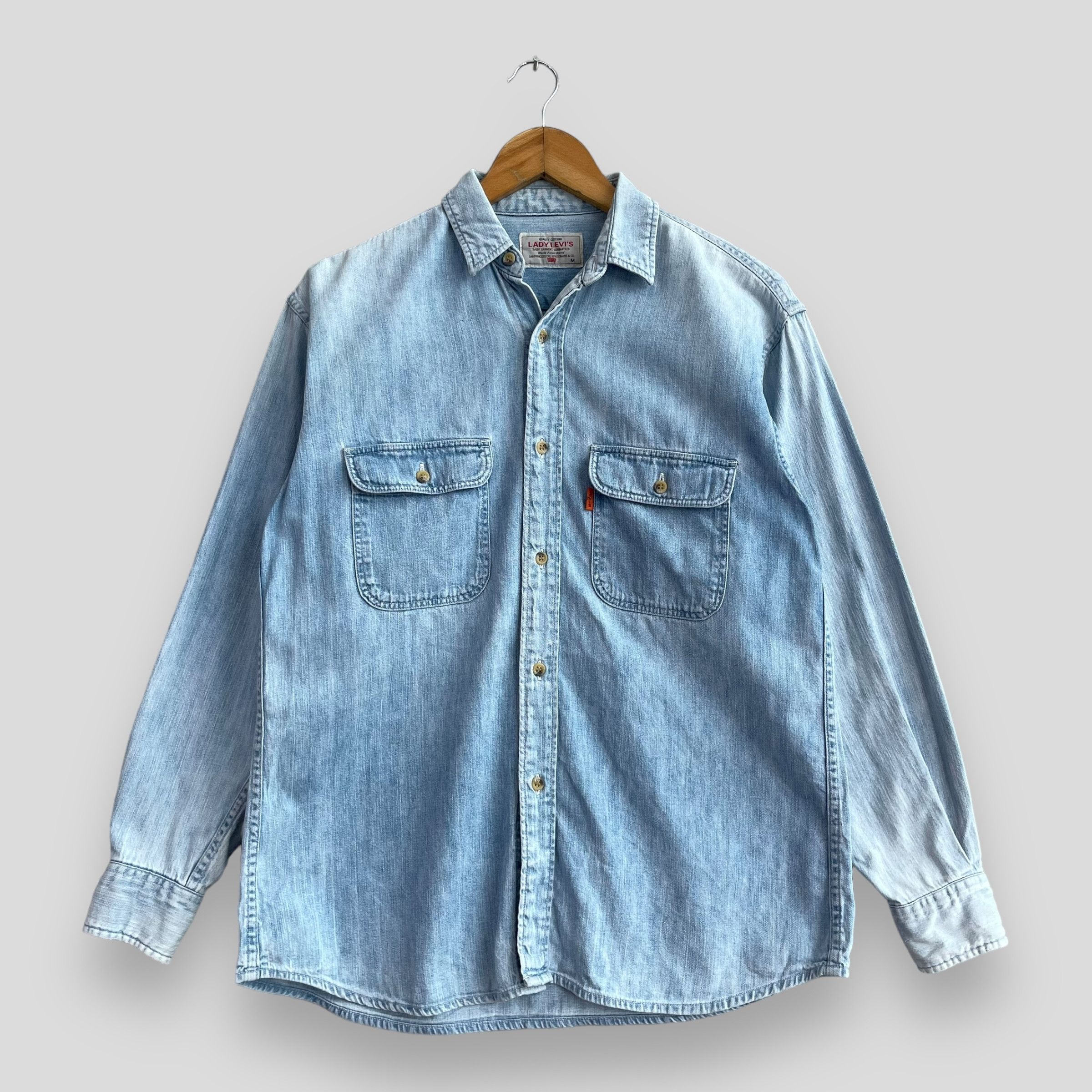 Vintage LEVIS Orange Tab Denim Workers Button Up Shirt