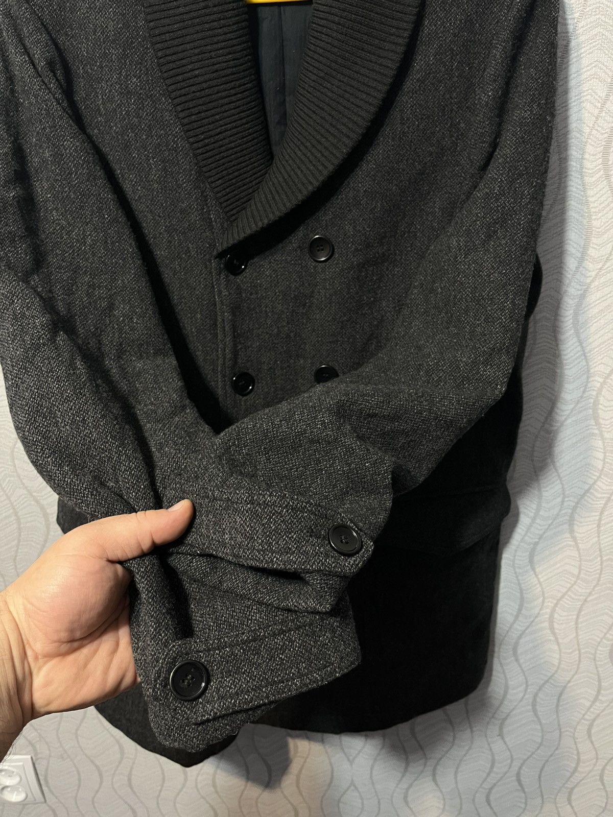Dolce & Gabbana Dolce&Gabbana Vintage Men’s Wool Gray Double-Breasted Coat Size US L / EU 52-54 / 3 - 10 Thumbnail