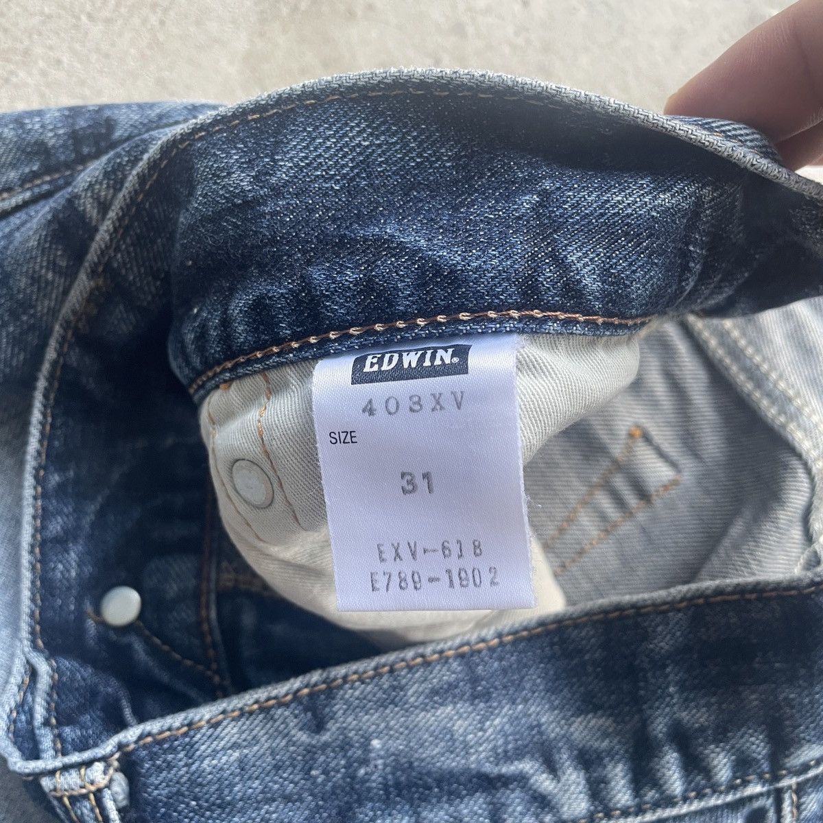 Edwin W33 Vintage Edwin XV Distressed Jeans Faded Denim Pants Size US 33 - 7 Thumbnail