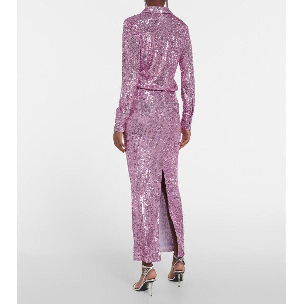 Tom Ford o1loc1c0924 GC5622 Sequined Maxi Skirt in Pink Size 25" / US 0 / IT 36 - 4 Thumbnail