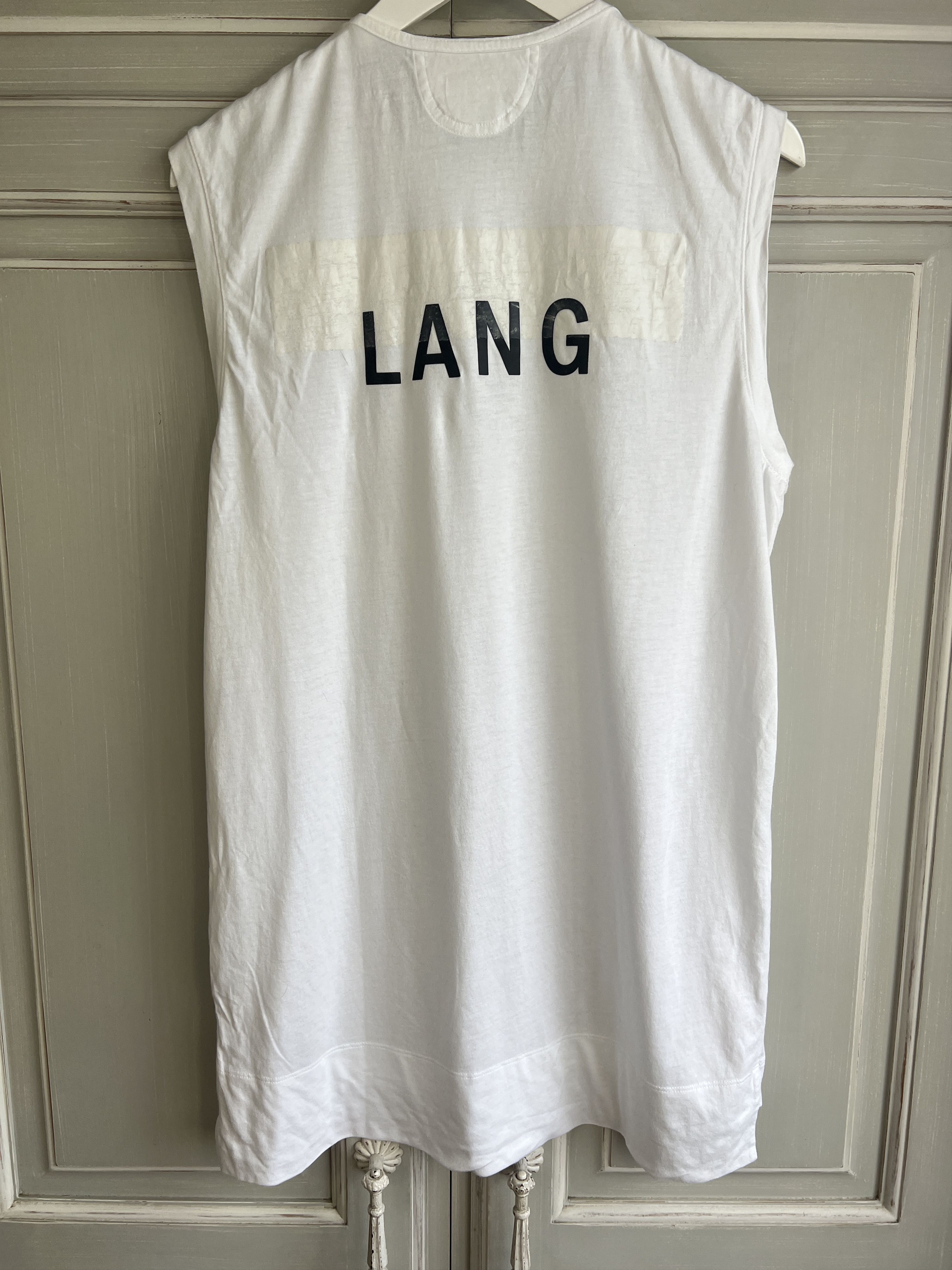 Helmut Lang HELMUT LANG TANK TOPS SIZE M BIG LOGO Size US M / EU 48-50 / 2 - 7 Thumbnail