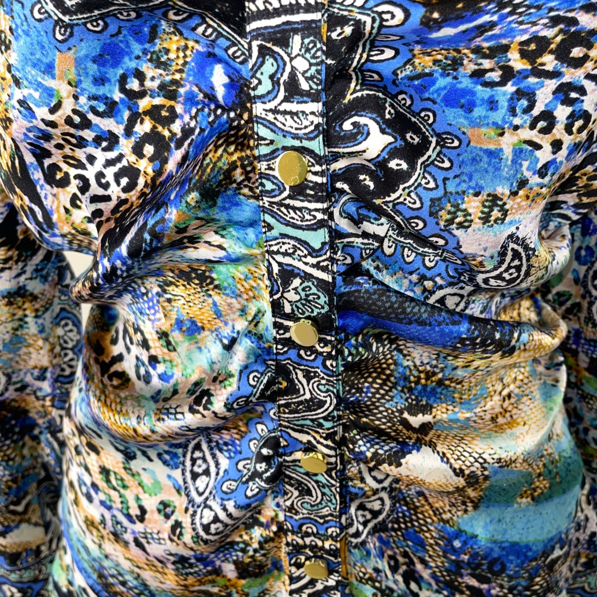 Vintage Cache Vintage 90s Y2k Womens Blouse Size Medium Size M / US 6-8 / IT 42-44 - 4 Thumbnail