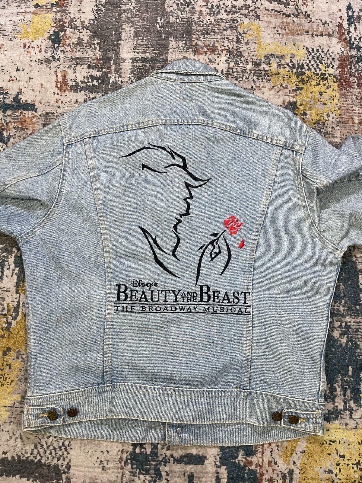 Lee Vtg 90s Lee x Disney Beauty And The Beast Denim Jacket Size US M / EU 48-50 / 2 - 6 Thumbnail