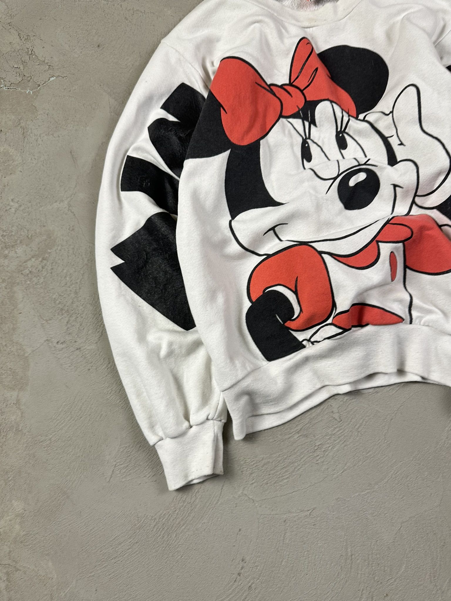 Cartoon Network × Disney × Vintage 90s Vintage Minnie Mouse Fullprint Sweatshirt Crewneck Rare Size S / US 4 / IT 40 - 5 Thumbnail
