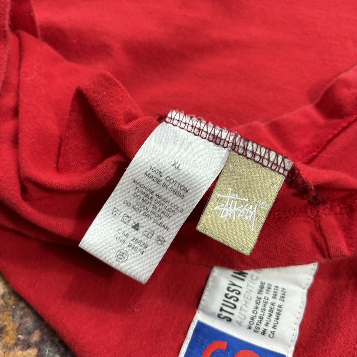 Stussy × Vintage Rare Stussy t shirt big logo half sleeve Vintage Y2K Skate Size US XL / EU 56 / 4 - 7 Thumbnail