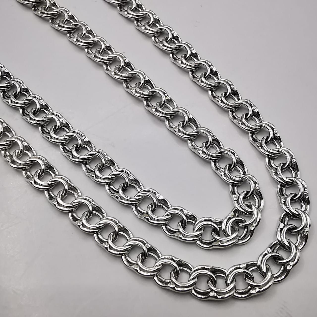 Sterling Silver Vintage Chain Necklece,925 Sterling Silver,Signed , 19,82g Size ONE SIZE - 8 Thumbnail