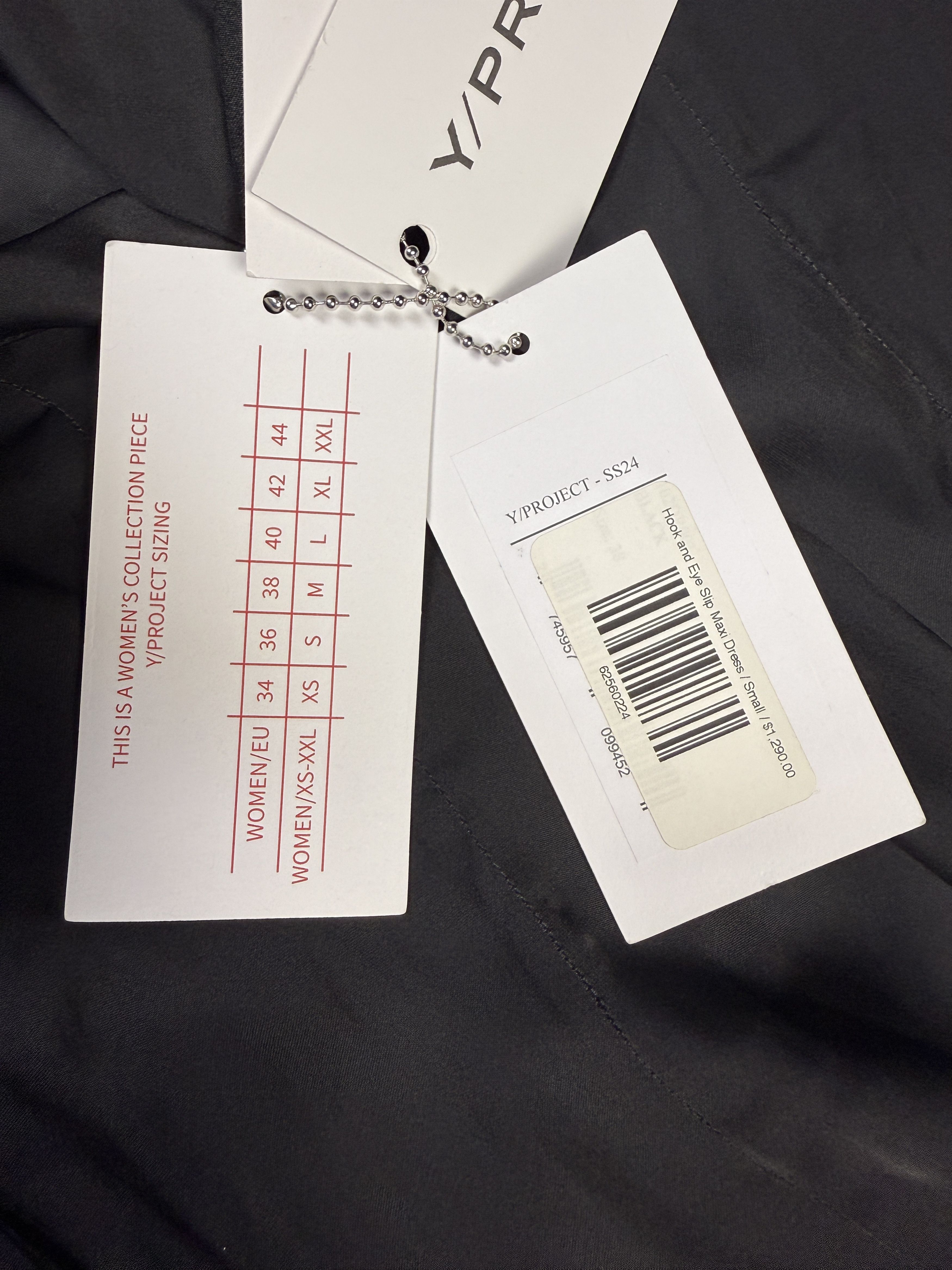 Y/Project $1290 Y/Project Hook and Eye Slip Maxi Dress Size XS / US 0-2 / IT 36-38 - 12 Thumbnail