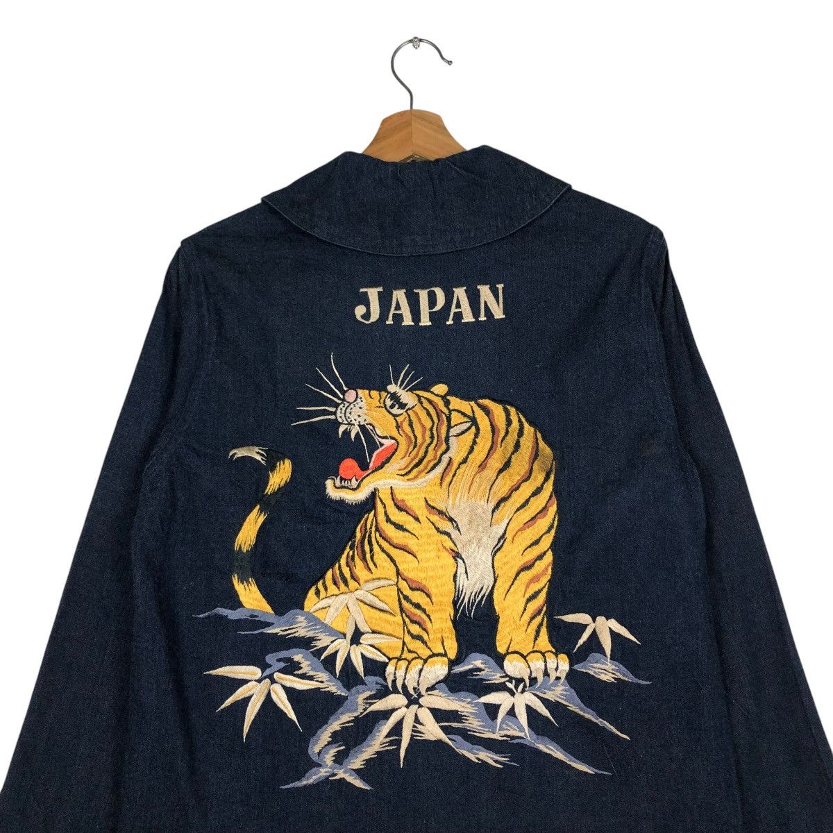 Indigo 🔥VINTAGE TOKYO STYLE BEAMS JAPAN SOUVENIR SUKAJAN DESIGN Size US S / EU 44-46 / 1 - 11 Thumbnail