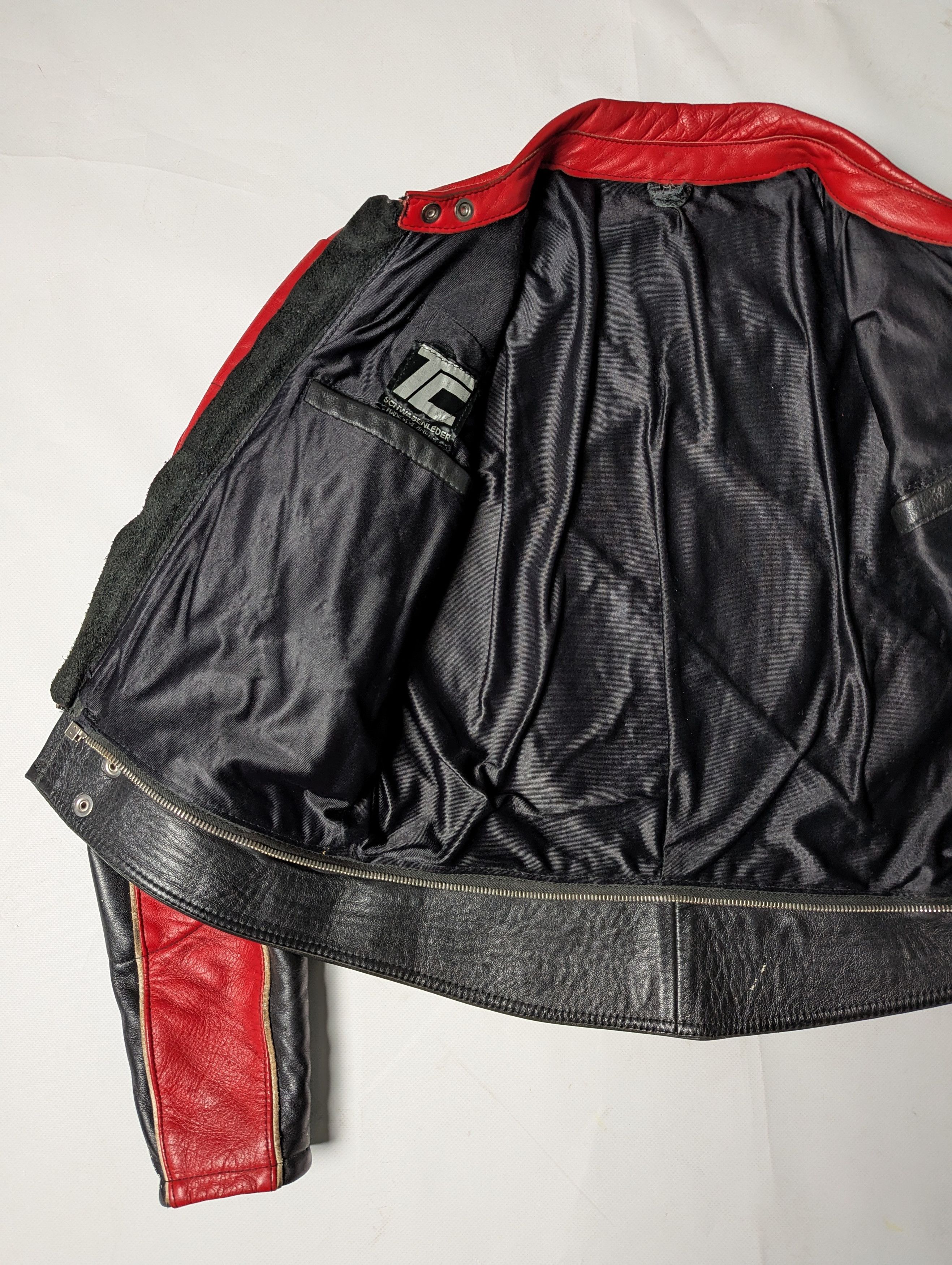 Leather 90s Schwabenleder Two Tone Handprinted Leather Jacket Size US M / EU 48-50 / 2 - 8 Thumbnail