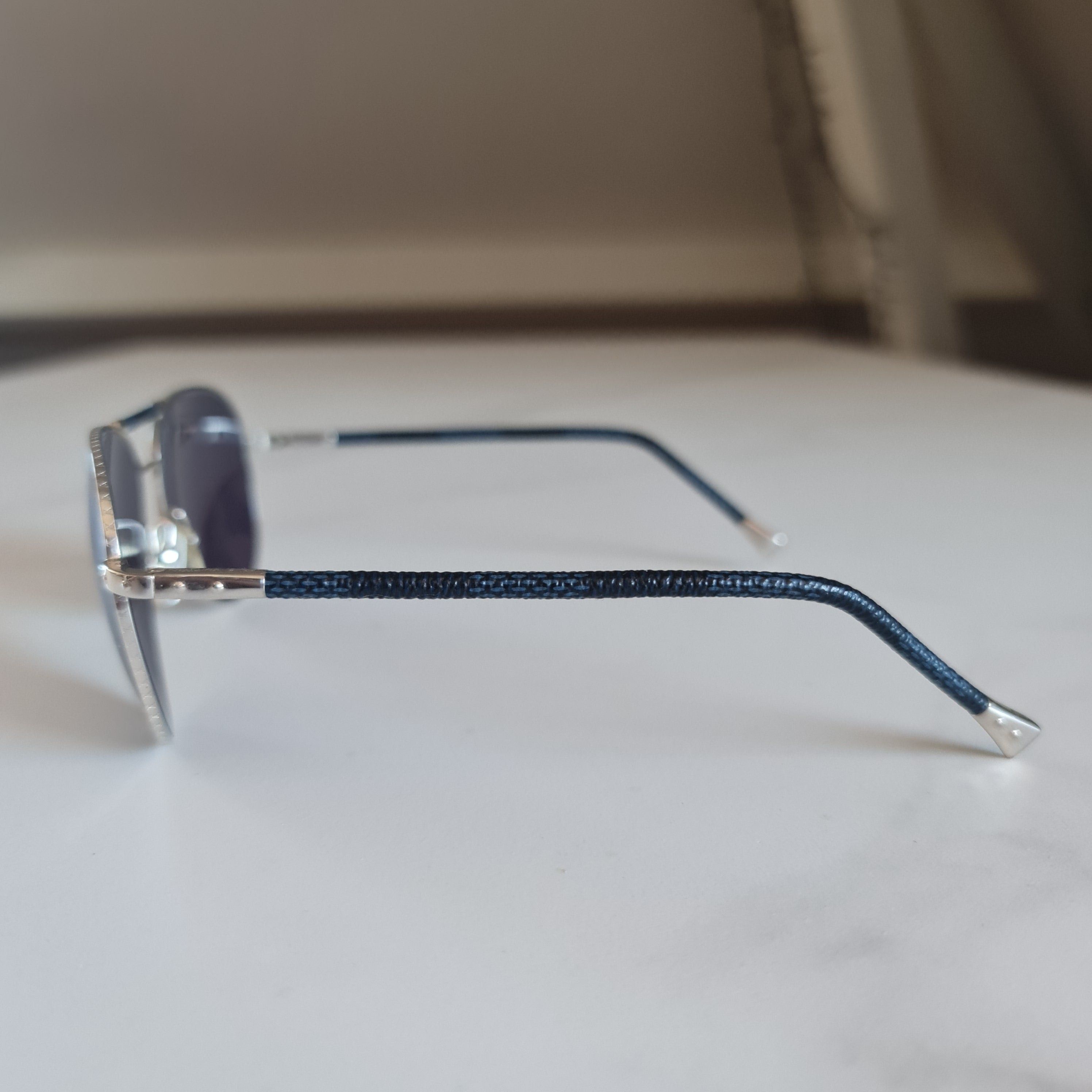 Louis Vuitton Blue Lense Conspiration Pilote Sunglasses