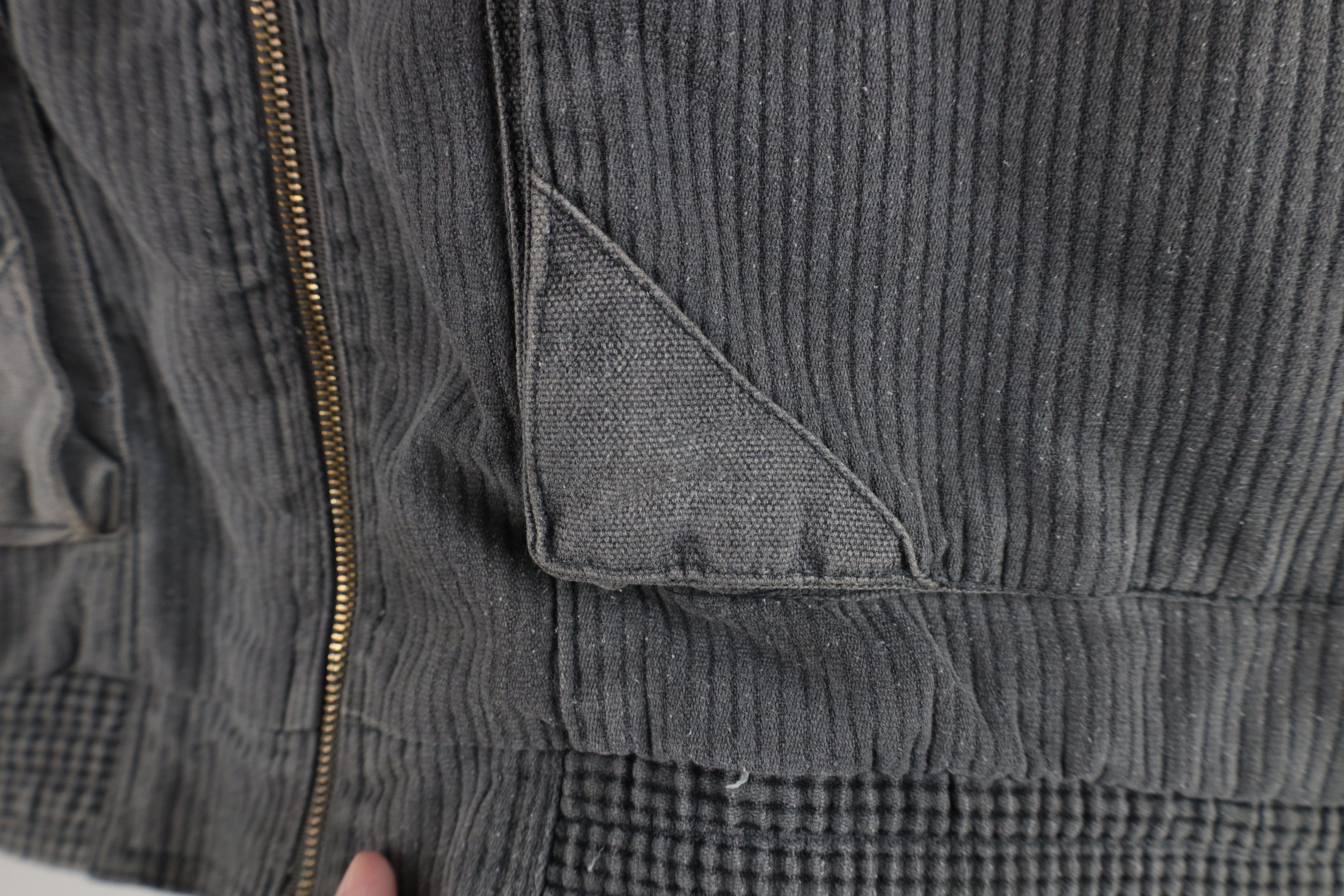 Vintage Vintage 90s Streetwear Canvas Corduroy Full Zip Vest Jacket Size US L / EU 52-54 / 3 - 5 Thumbnail