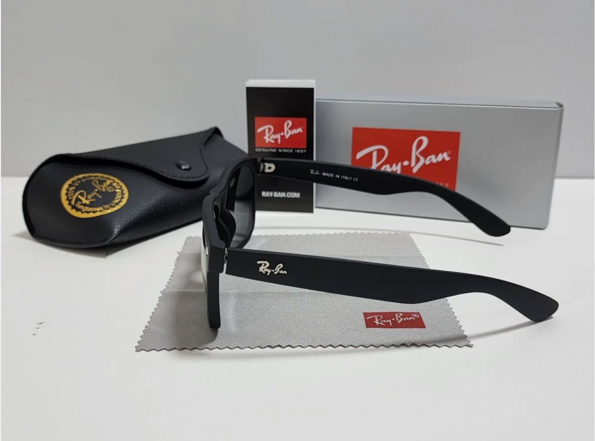 RayBan Ray-Ban RB2140 Wayfarer Sunglasses Black/Green Size ONE SIZE - 5 Thumbnail