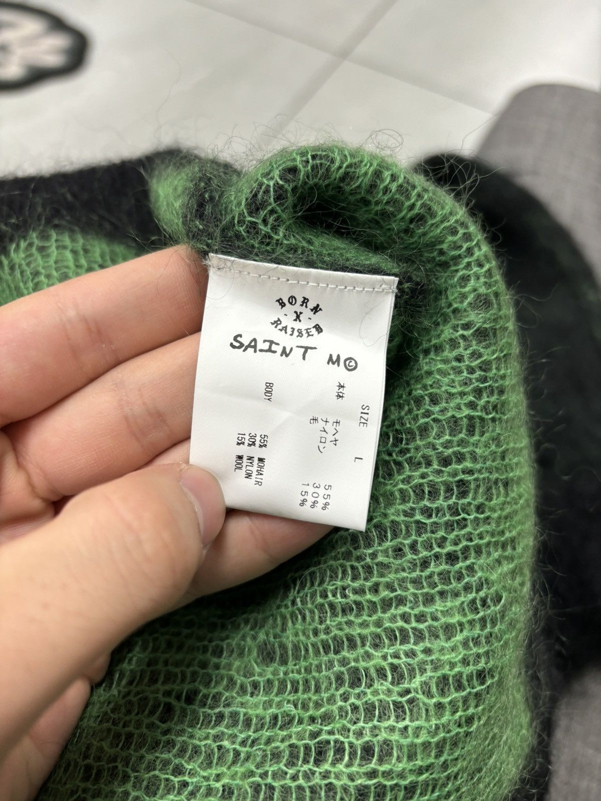 Saint Michael Saint Michael Crewneck Green Black Large Size US L / EU 52-54 / 3 - 3 Thumbnail