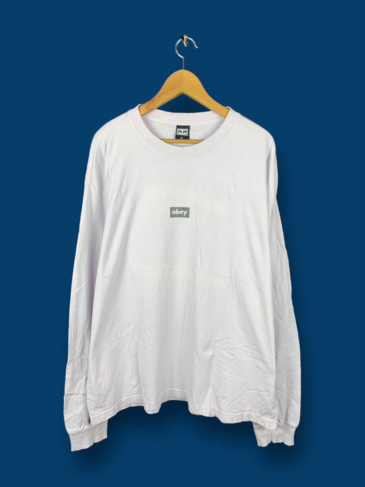 Obey Steals! Obey Box Logo Longsleeves Tee Size US XL / EU 56 / 4 - 1 Thumbnail