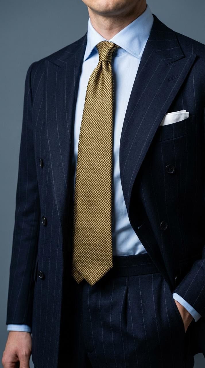 Canali Canali Italy 100% silk Tie Necktie for Men Yellow Top Luxury Size ONE SIZE - 1 Thumbnail