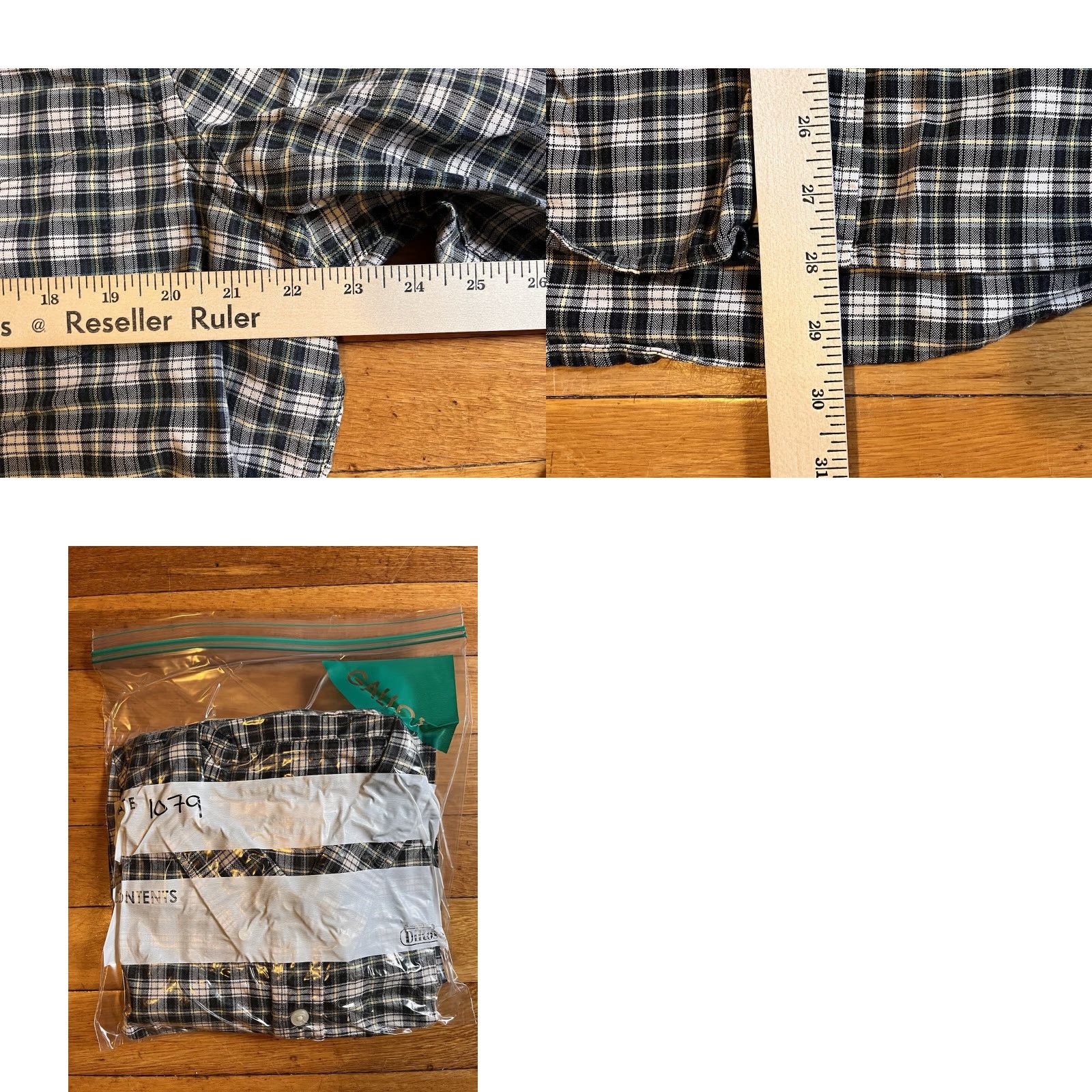 Vintage VINTAGE Denim & Supply Ralph Lauren Shirt Men’s XL Black Green Plaid Size US XL / EU 56 / 4 - 8 Thumbnail