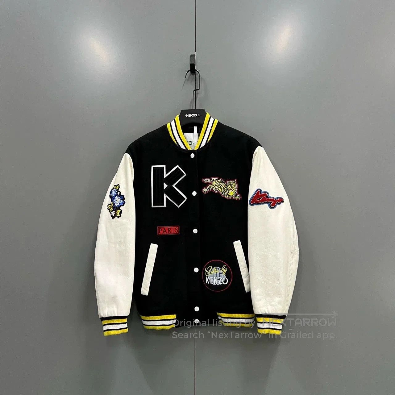 Kenzo kenzo dragon embroidered varsity jacket in black. Size US XS / EU 42 / 0 - 2 Thumbnail